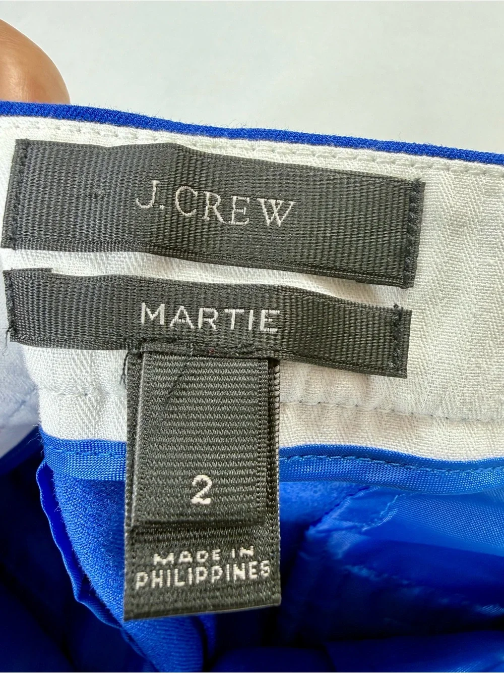J. Crew Martie Straight Leg Pants in Cobalt Blue- Size 2